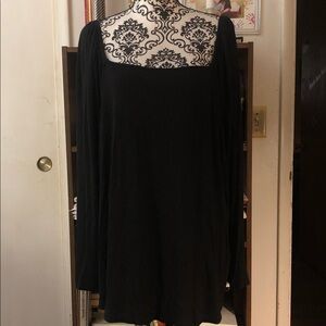 Elegant Black Long Sleeve Top